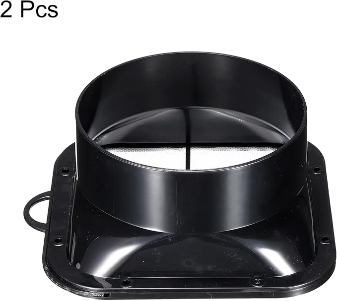 PATIKIL 6" Duct Connector Flange, 2 Pack Exhaust Hose Flange ABS Ventilation - Image 3