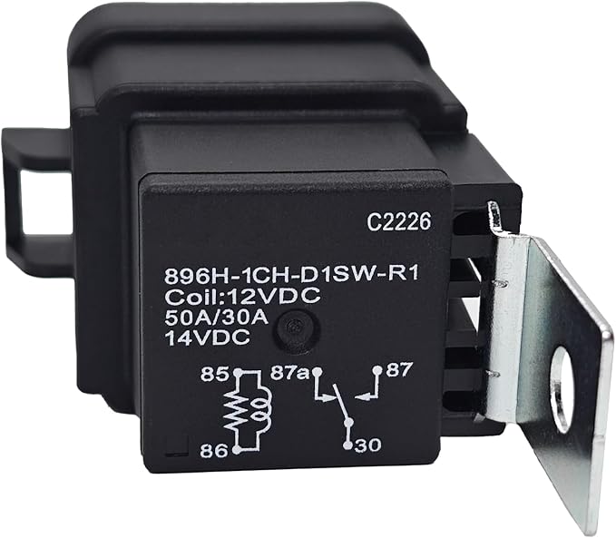 896H-1CH-D1SW-R1 Automotive Relay, 12VDC 50A SPDT Power Relay, Replacement - Image 4