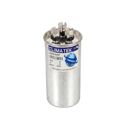 ClimaTek 40 + 3 MFD 370/440 Volt Dual Run Capacitor CAP99-4034R | 40/3 VAC | by ClimaTek