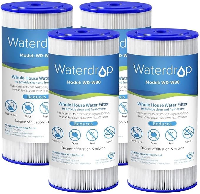 Waterdrop FXHSC Whole House Water Filter, Replacement by Waterdrop