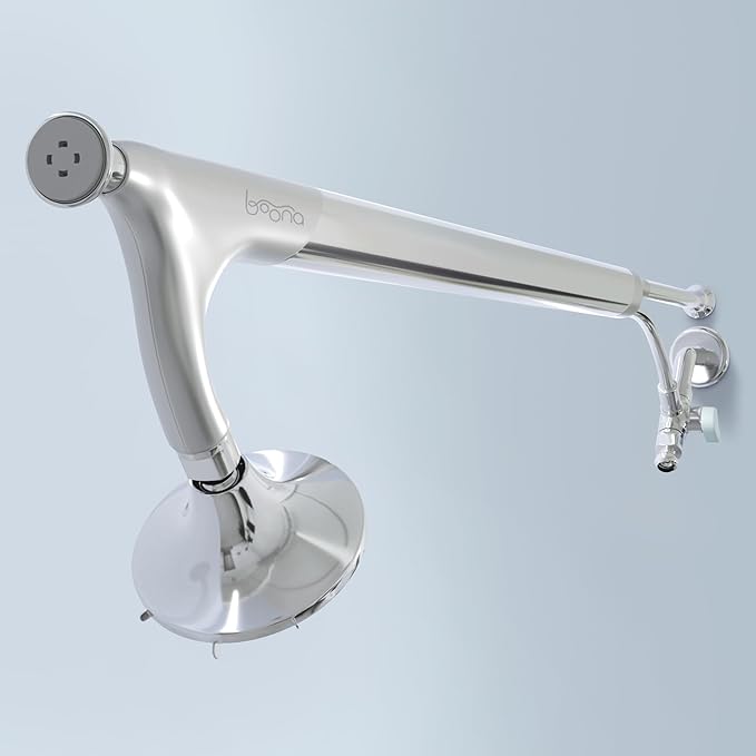 BOONA - The Original Tandem Shower | As Seen On Shark Tank | Double Shower Head for Couples, High Pressure Dual Shower Heads (One Showerhead, King Krome)