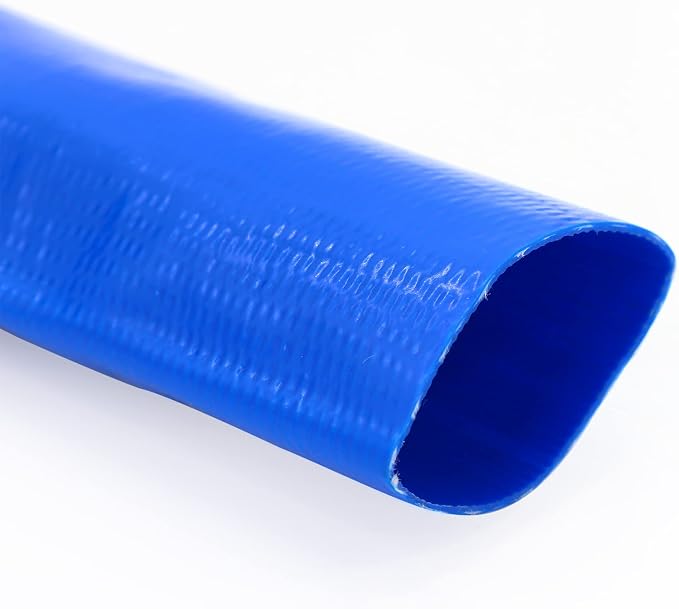 DAVCO 2.5" x 100 ft Pool Backwash Hose, Heavy Duty Reinforced Blue PVC Lay Flat - Image 8