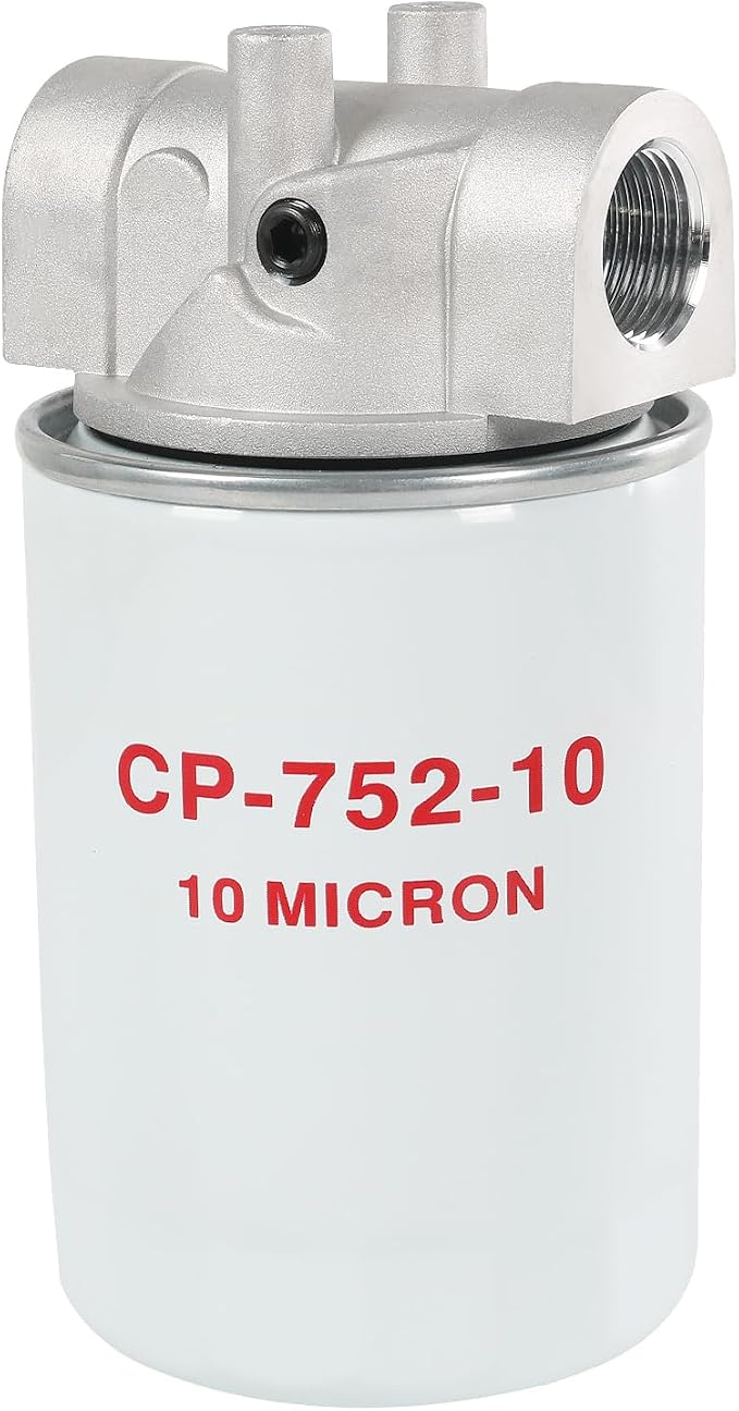 10 Micron Hydraulic Oil Filter Assembly, Spin-On Design, Return Line Filter by DICMIC