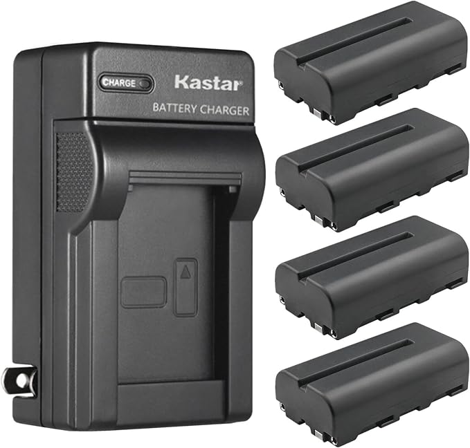 Kastar 4-Pack NP-F550 / NP-F570 Battery and AC Wall Charger Replacement by Kastar