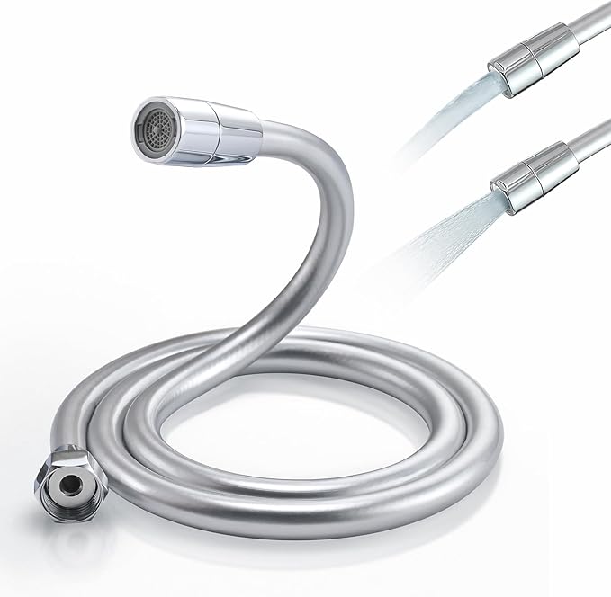Sink Spray Hose 69 Inches,Faucet Sprayer Hose,Sink Hose Attachment for Portable Hand Held Shower Head Sprayer,Shampoo Sprayer Hose for Bathing Baby,Pets,Washing Hair,Rinsing Vegetables