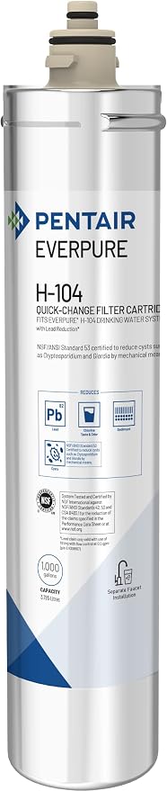 Pentair Everpure H-104 Quick-Change Filter Cartridge, by Everpure