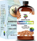 Sandalwood Essential Oil (16 oz / 480 ml) – Sandalwood Oils for diffusers, humidifiers, Home Baths, Cleaning Products, Yoga, DIY Soaps and DIY Scented Candles