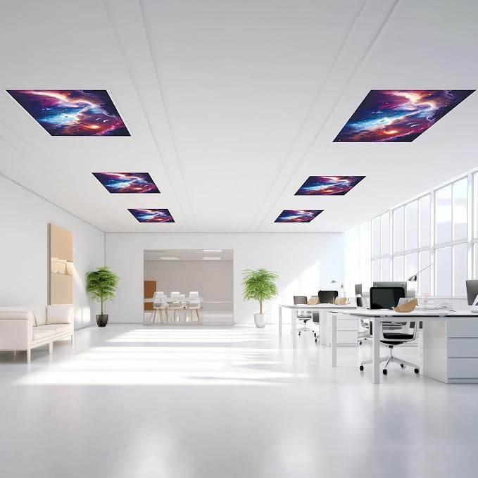 Outus 4 Pcs Fluorescent Light Cover Classroom Lighting Cover - Image 7