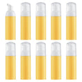 Tekson 10PCS Soap Foam Bottle (2 oz), Empty Travel Foaming Lash Shampoo for Cleanser, Dispenser (Yellow Pump)