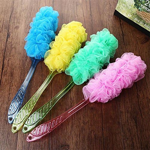 Vivona 40CM Long Crystal Handle Bath Brush Shower Scrubber Sponge Flower Soft by Unknown