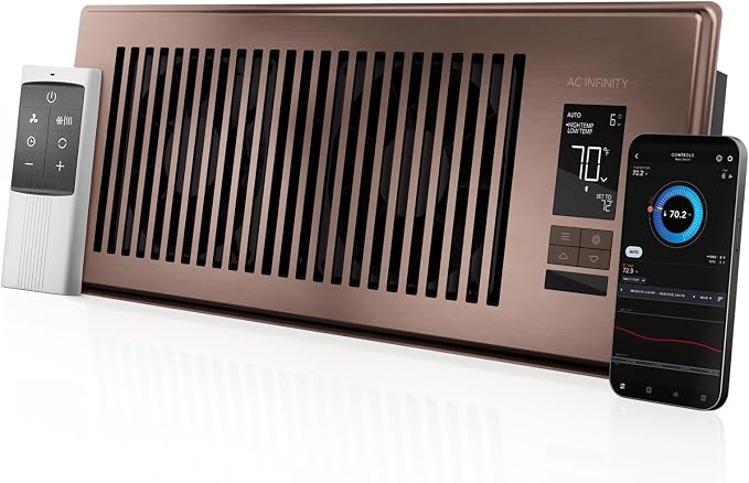 AC Infinity AIRTAP T4 Bronze, Register Booster Fan by ACInfinity