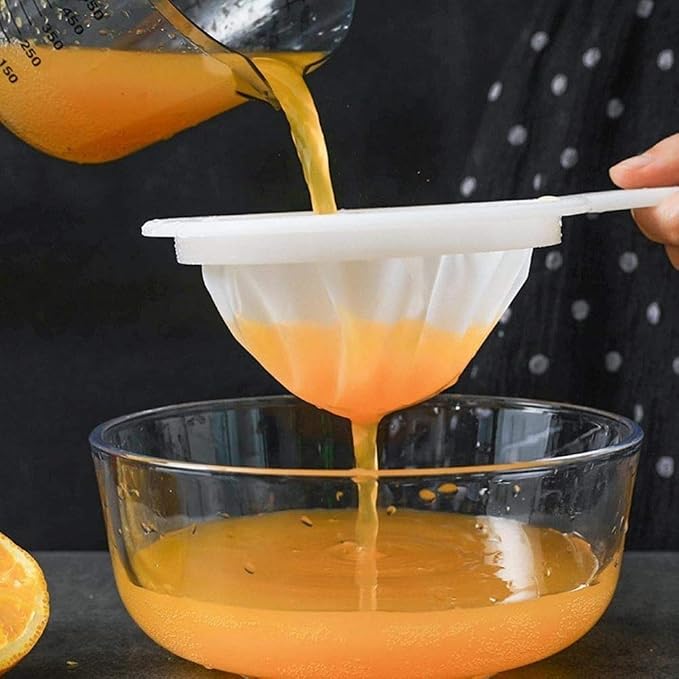 Kitchen Ultra-Fine Nylon Mesh Strainer I Plastic Sieve Fine Mesh Filter Spoon - Image 2