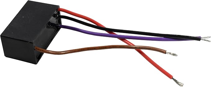 HQRP 2-Pack Ceiling Fan Capacitor CBB61 4.5uf+4.5uf+6.6uf 4-Wire - Image 3