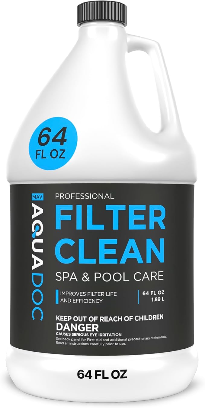 AquaDoc Spa & Hot Tub Filter Cleaner Soak - 64oz - Pool Filter Cleaner & by AquaDocSpaHotTubSupplies