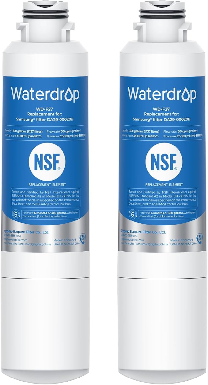 Waterdrop DA29-00020B Refrigerator Water Filter, Replacement by Waterdrop