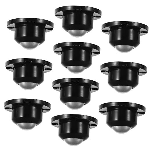 10pcs Silent Caster Wheels for Furniture Swivel Hardware Rollers Heavy Duty by Yardenfun