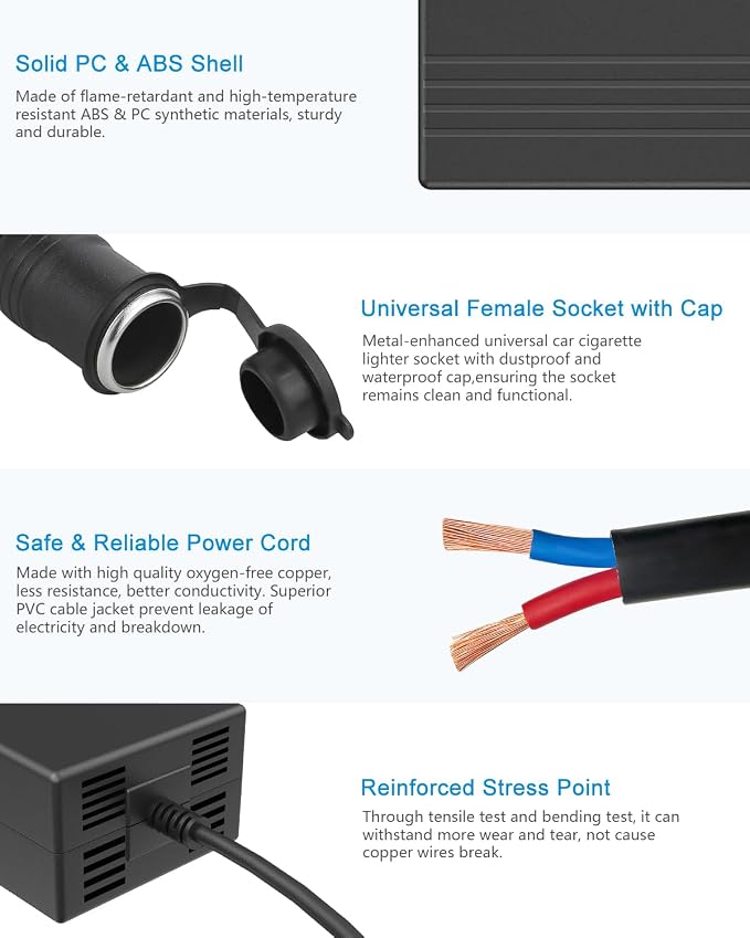 ALITOVE AC to DC Converter 13A 156W 120V 110V to 12V Converter AC to DC Adapter - Image 6