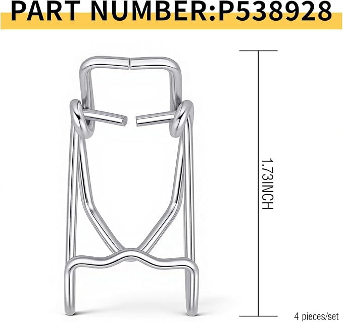 4 Pcs P538928 Air Cleaner End Cap Metal Clip Compatible - Image 2