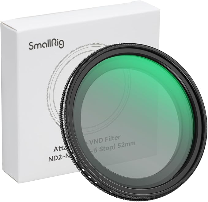 SmallRig 52mm Magnetic Variable ND Filter ND2-ND32 No X Cross HD Optical Glass by SmallRig