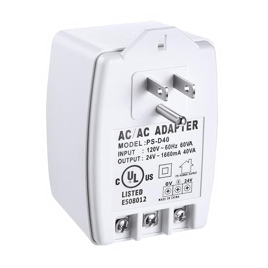 Hotop 24 Volt Transformer 40 VA AC Transformer Plug in by HOTOP