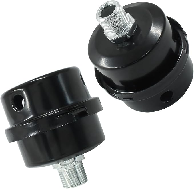 Hordion 2 Pack Air Compressor Silencer, 3/8" Thread Air Compressor Intake - Image 3