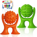 Sensory Suction Cup Spinner Toys, Textured Suction Cup Toys for Autism, Quiet High Chair Toy for Calming, Sensory Spinner Toy for Classroom Bath, 2 Pack Calm Down Corner Supplies for Boys Teens