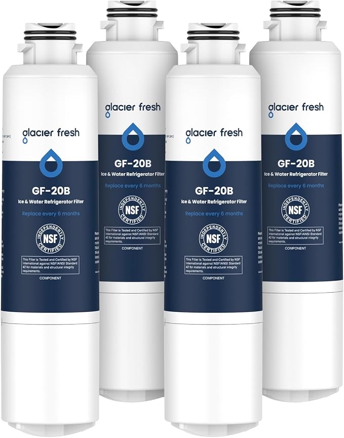 GLACIER FRESH Compatible with Samsung DA29-00020B Refrigerator Water Filter by GLACIERFRESH