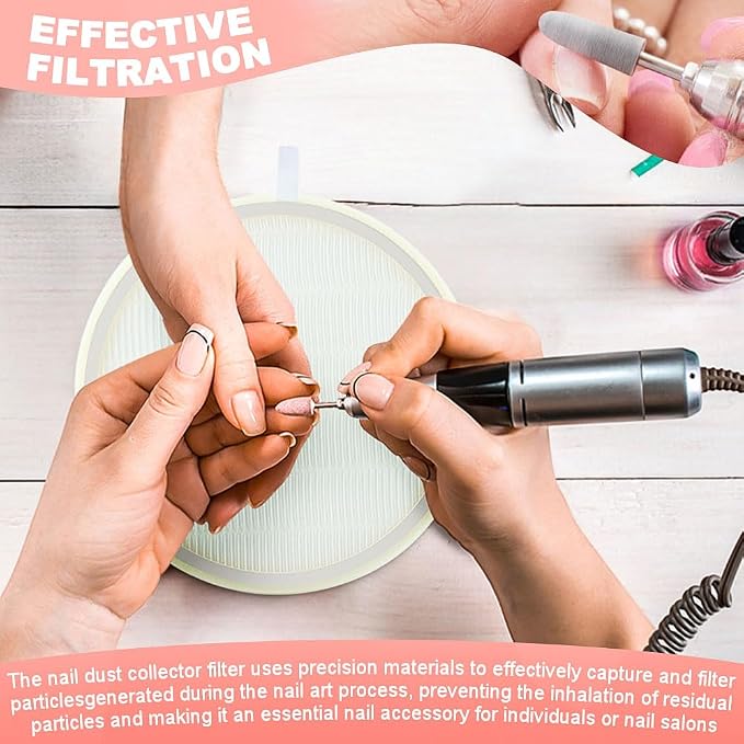 4 Pack Nail Dust Collector Replacement Filter - Image 4