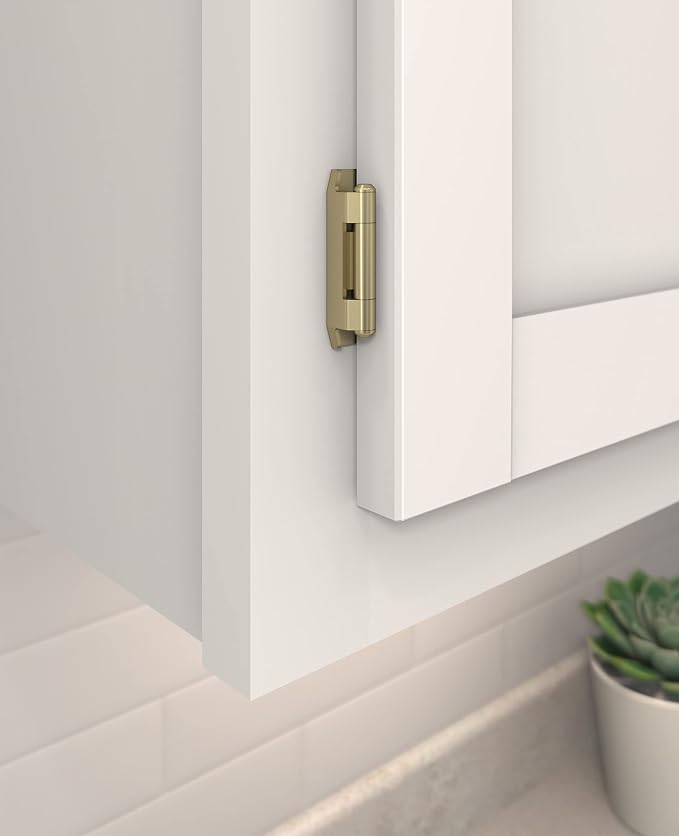 Amerock BPR8719BBZ | Cabinet Hinge | 1/2 inch Overlay Single Demountable | - Image 2