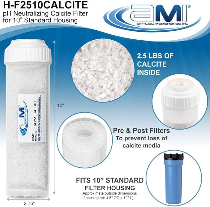 APPLIED MEMBRANES INC pH Neutralization Water Filter Cartridge | Calcite Filter - Image 2