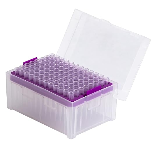 sterile Pipette tip 100ul, Universal Type, 96 Tips/Box by HUWAZINE
