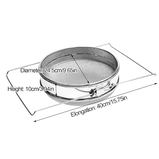 Honey Separator, Stainless Steel Double Sieve, Beekeeping Honey Harvesting - Image 5