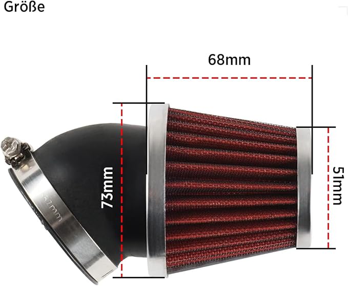 Evermotor Atv Air Filter, 48mm 49mm 50mm Carburetor Filter - Image 6