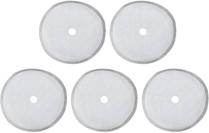 304 Stainless Steel Coffee Filter Mesh Set of 5, 80 Mesh UltraFine Filter by Aumotop