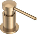 Lava Odoro Champagne Gold Soap Dispenser for Kitchen Sink, Modern Brass Built in Countertop Pump Dispenser with 18 Oz Refillable Bottle, Kitchen Soap Dispenser Spot-Free, Champagne Gold, KSD-21