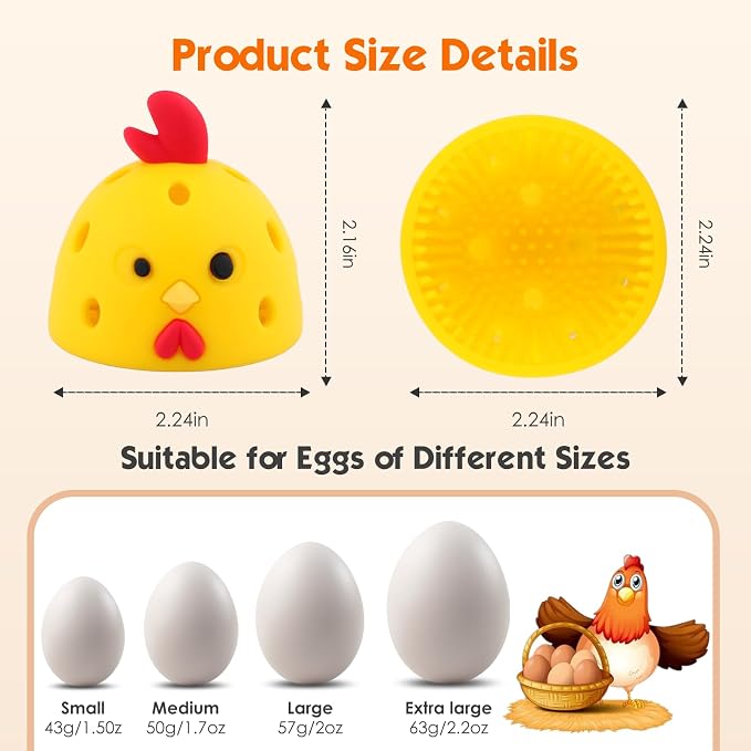 Egg Washer for Fresh Eggs, Silicone Egg Brush Cleaner, Egg Cleaner Scrubber for - Image 2