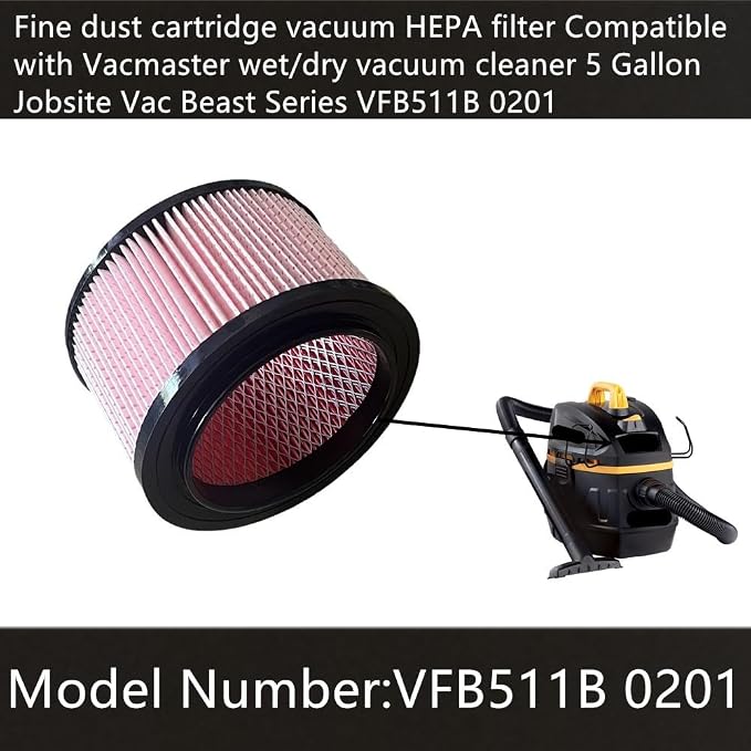 1 PACK YIEEC Fine dust cartridge vacuum HEPA filter Compatible - Image 3