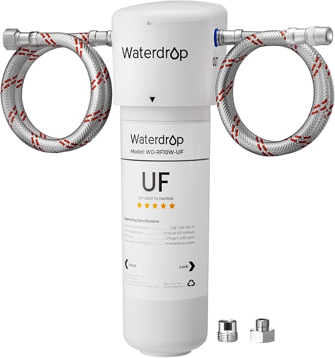 Waterdrop 10UAW-UF 0.01 μm Ultra Filtration Under Sink Water Filter System by Waterdrop