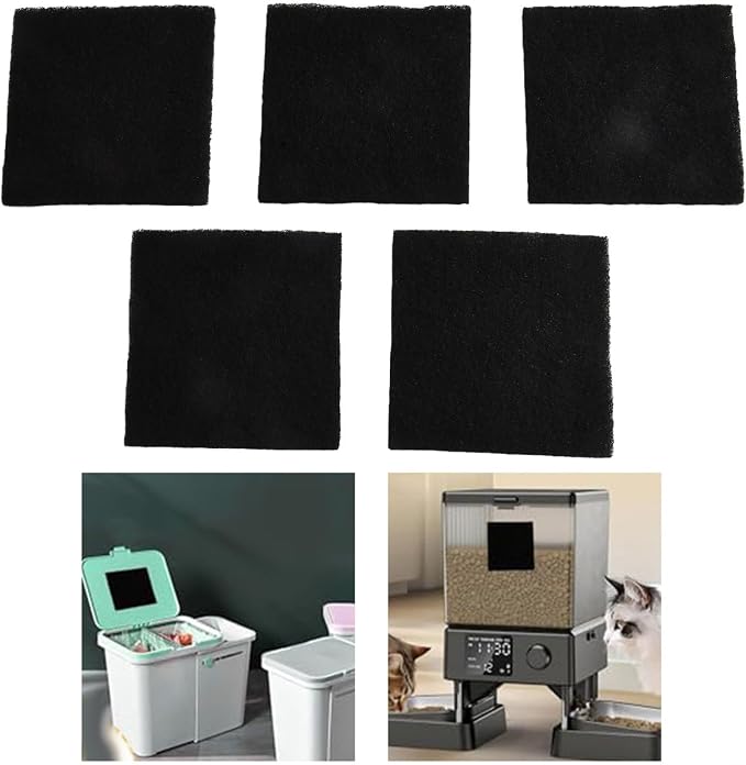 Activated Carbon for Compost Bins, Square 8x8x0.5 cm, Replaceable Compost Bin - Image 6