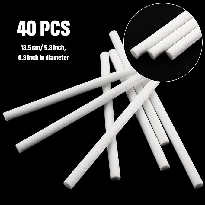 40 Pieces Humidifier Filter Cotton Refill Travel Mini Humidifier Filters Sticks - Image 3