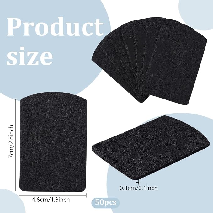 PH PandaHall 50pcs Essential Oil Pads Aroma Pads Unscented Refill Pad Essential - Image 2