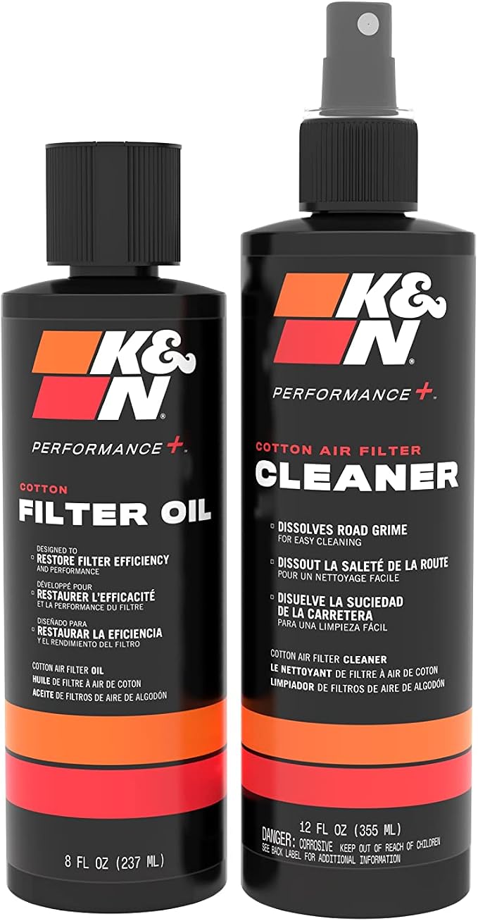 K&N Air Filter Cleaning Kit: Squeeze Bottle Filter Cleaner and Blue Oil Kit; - Image 2