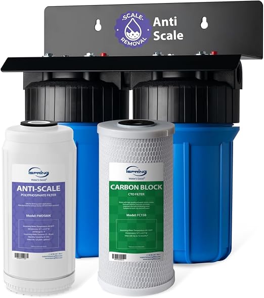 iSpring WGB21B-DS 2-Stage Whole House Water Filtration System, by iSpring