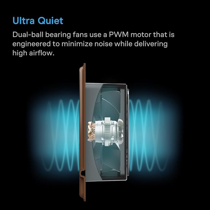 AC Infinity AIRTAP T4 Bronze, Register Booster Fan - Image 4