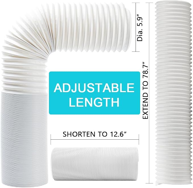 BEWAVE Portable Air Conditioner Hose, Portable Exhaust Vent Hose - Image 6