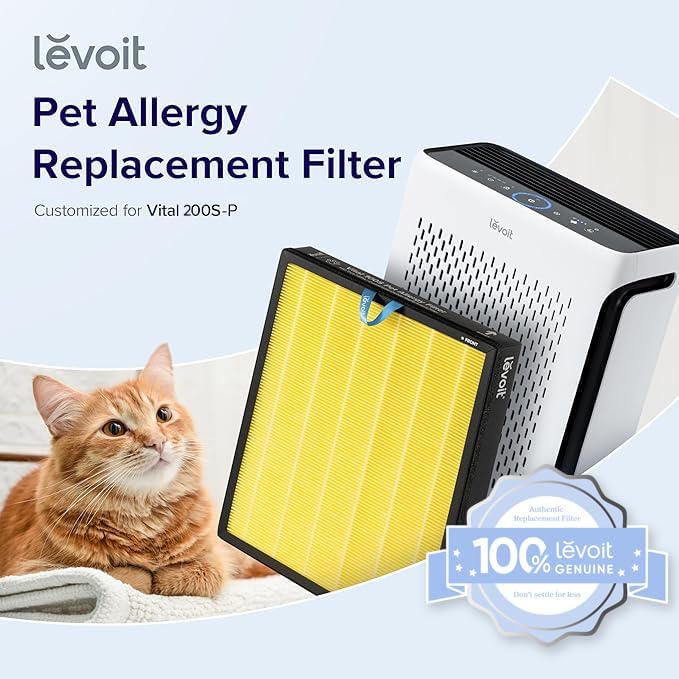 LEVOIT Genuine Vital 200S-P Air Purifier Pet Allergy Replacement Filter - Image 2