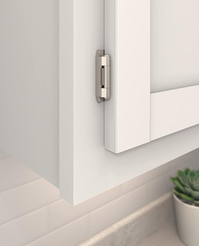 Amerock | Double Demountable Cabinet Hinge | 1/2 inch Overlay Hinge | Burnished - Image 2