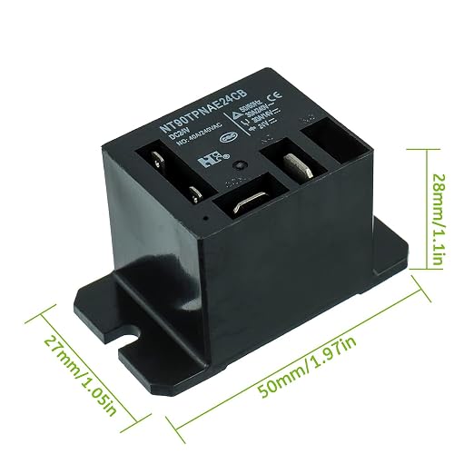 NT90-DC24V-8X Power Relay DC 24V Coil 30A 40A SPST - Image 2