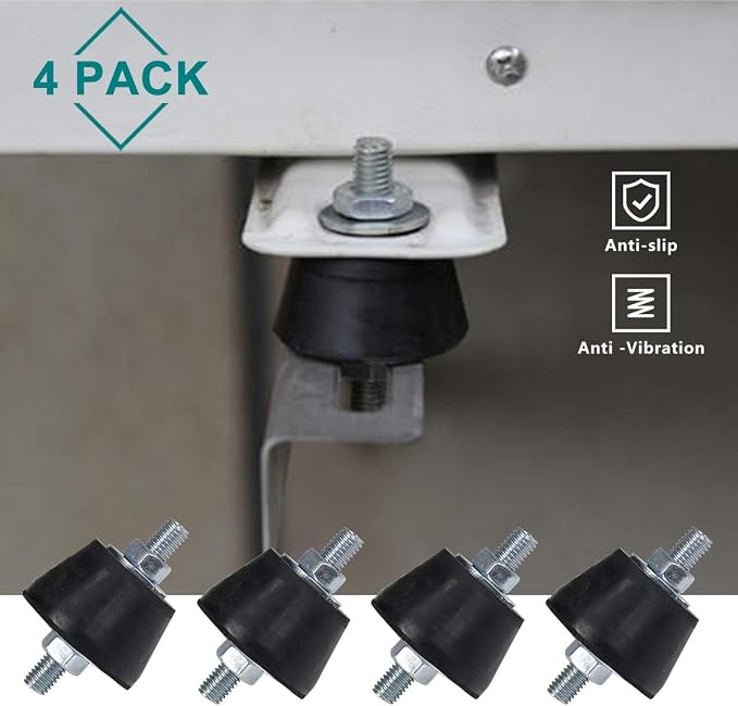 Daisypower Air Conditioner Rubber Anti-Vibration Mounts Pad, Shock Absorbing - Image 5