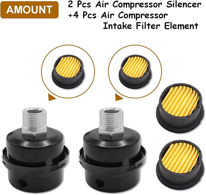 Pack of 2 Air Compressor Silencers - Image 3